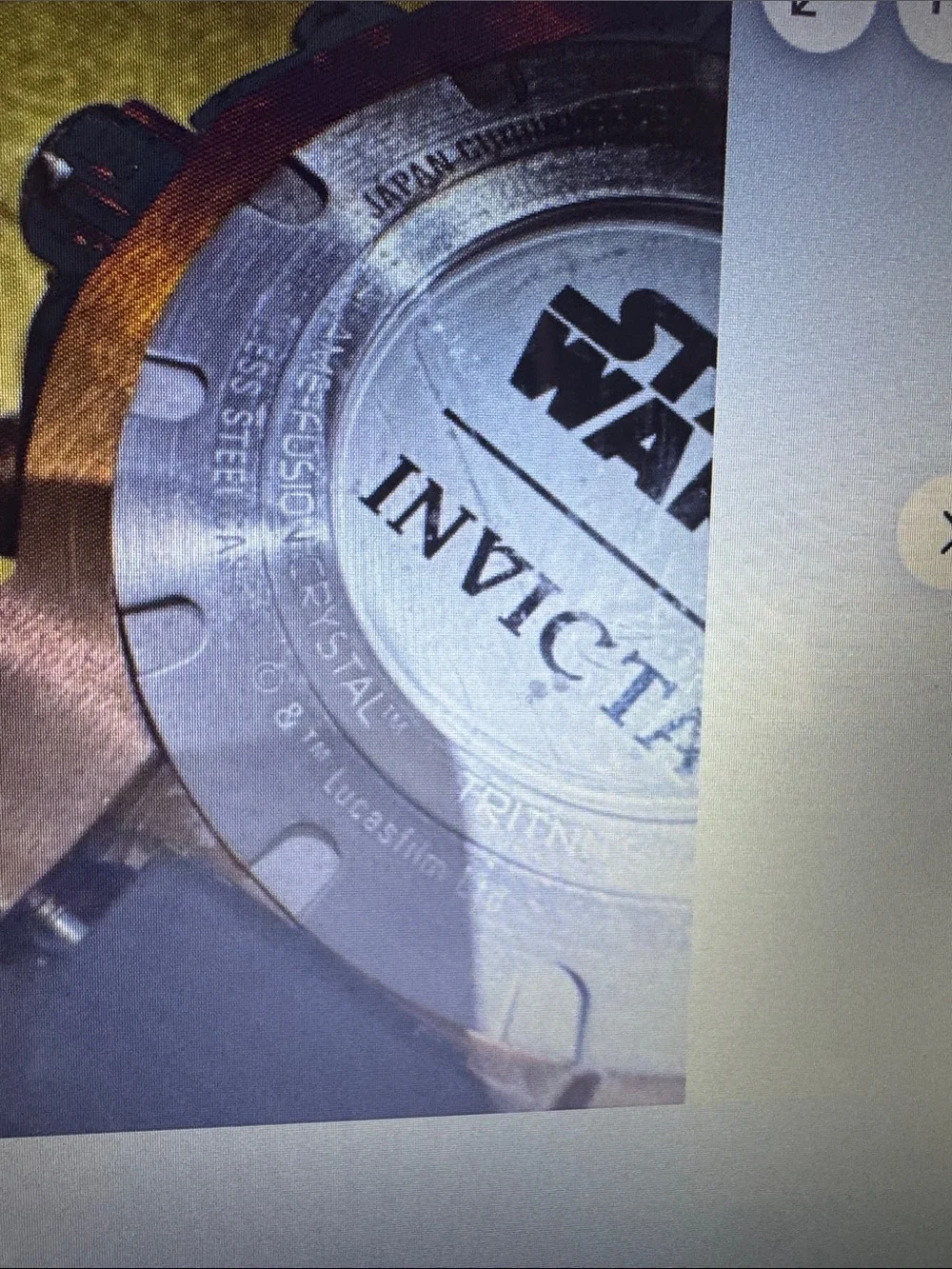 Invicta Black and Gold Men's Sport Watch with Rubber Strap